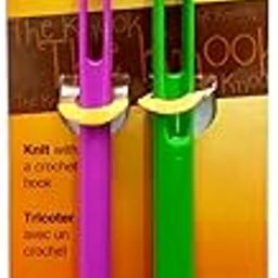 Jasol Pony Knooking Knook Knitters Crochet Hook Needle Knooking Set for Tunisian Afghan Yarn Crochet Hook Knitting Needles with Eye Holes Tool Pack of 2 Kitting Hook 8mm & 10mm (Orange)-image-95
