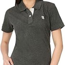 Luxury Polo T Shirt for Women - Gun Metal Grey (L)-image-47