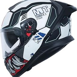 MT Thunder 3 SV T-X Matte Full Face Helmet – Sharp 4-Star Rated, DOT & ISI Certified, Dual Visor, Wind Tunnel Tested, Lightweight Shell-13