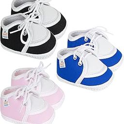 0 To 6 Months Baby Boys & Girls Pack of 3 Pair Cotton Lace Baby Booties-picture-10