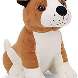 VY84 Soft Fabric Bull Dog Soft Toys for Kids, Children, Baby gitls, Stuff Animals Toy, Puppy Soft Toy (Set of 1) (Brown)-image-1