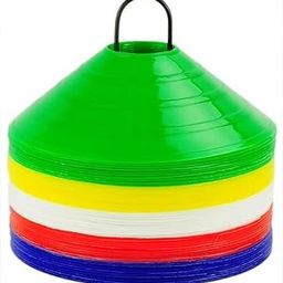 CF Sports Plastic Cones Marker Mini Space Markers Discs for Football, Soccer, Baseball, Agility, Field Sports, Kids Footwork Training, Practice Drills etc-picture-24