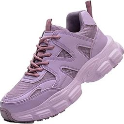 Safety Trainers Women's Steel Toe Cap Trainers Lightweight Safety Shoes for Women Breathable Work Boots-image-26