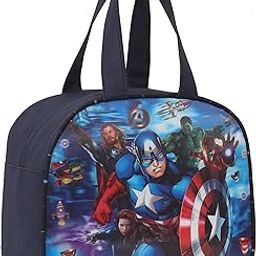 STRONG LIFE Polyester Tiffin Picnic Work School Office Lunch Bag for Kids with Bottle Holder (Blue) 5 Liters-image-77