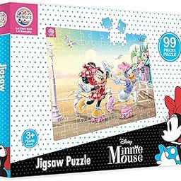 Ratna's 99 Pieces Disney & Marvel Series Jigsaw Puzzle for Kids. Puzzle Size 44.5cm X 37cm (Minnie Mouse)-image-1