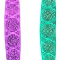 Silicone Bath Belt Towel Body Scrubber Exfoliating, Flexible And Quick-Dry Shower Scrub for Smooth Skin Skin-Friendly Bath Towel for Exfoliation & Deep Clean, Multi Colour (Pack Of 2).-image-35