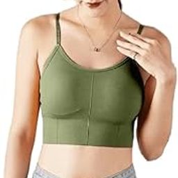 Push Up Wire Free Women Bra – Ultimate Comfort, Seamless Design, Adjustable Fit and Supportive Everyday Wear – Stylish and Breathable Bras for Women and Girls, Sports Yoga Crop Top, Pack of 1-image-88