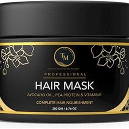 TALISMANE Professional Hair Mask (200 gm)- with Avocado, Pea Protein, Aloe Vera, Vitamin E for Nourishing, Hydrating Hair Treatment for Dry & Damaged Hair, Promotes Hair Growth for Men & Women-image-64