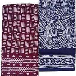 MEN'S Pure Cotton Wax Batik Handloom Lungis for Men Pack Of 2 (2 25 mtr L49)-image-18