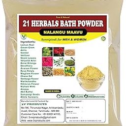 3V PRODUCTS Herbal Bath Powder 100% Natural for Men & Women - Pack Of 2x100Gm - Sunnipindi | Ubtan | 21 Herbals mixing Bath Powder | Herbal Nalangu Maavu for Body | Face Pack | Mask (Unisex)-image-48