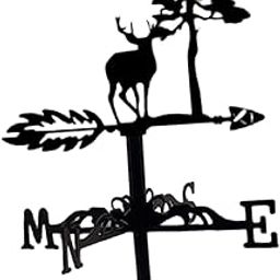 ILSMYSUTRA® Small Weathervane Delicate Garden Decor Weather Vane for Outdoor Yard Garden Style F|Yard, Garden & Outdoor Living|Garden D?©Cor|Weathervanes-image-92