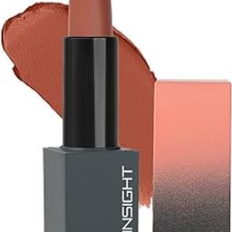 Insight Cosmetics Velvet Matte Lipstick | Velvety Elegance | Long Lasting Formula | Nourish & Pamper Lips | Infused With Cocoa Butter, Argan Oil, and Vitamin E | Intense Pigmentation | One Stroke Application | Intense Color Impact | Weightless Comfort | Non-drying formula - 3.8g-image-116