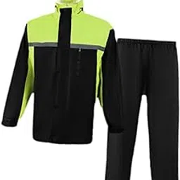 zoomella Rain Suit Visibility Reflective Lightweight Hooded Raincoat for Camping Farm M|Coats & Jackets|Clothing, Shoes & Accessories-picture-42