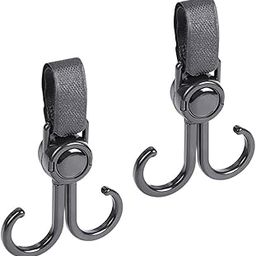 Walker Hook Hanging Multipurpose 360° Rotation Stroller Clip Diaper Bag Hanger for Walker Rollator Crutches Wheelchair Shopping Cart Car Back Seat Purses Bike Wheelchair Pushchair-22