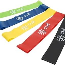 cult Mini Loop Band Toning Exercise Band for Gym Booty Belt for Fitness Pack of 5 (2-20kg Resistance)-5