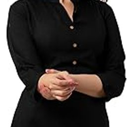 Women Solid Tunic Top - Jeans Top - Fully Stitched 3/4 Sleeve - Solid Color - Regular Fit - Office Wear Festival - Tunic Tops for Jeans-picture-22