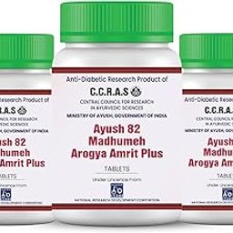 Ayush 82 Madhumeh Plus |Ayurvedic Medicine for Sugar, Diabetes | Controls Blood Sugar Level | Approved by Ministry of AYUSH | Made of Pure Herbs | 3 Month Pack (540 Tablets)-64