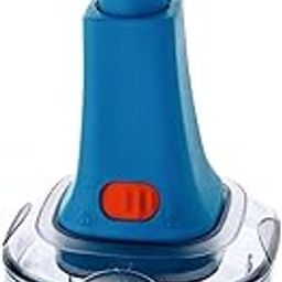 KIT FOR U Chop Push Manual Hand Press Chopper 600ML – Vegetable & Fruit Cutter with 3 Stainless Steel Blades | Effortless Chopping | Food-Grade, Non-Skid Base | Multicolor-3