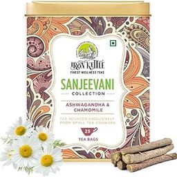 Iron Kettle Sanjeevani Collection | Stress & Sleep | Ashwagandha & Chamomile | Herbal Green Tea with Ashwagandha, Licorice, Chamomile flower, Lavender flower & Spearmint | 25 Tea bags-image-97