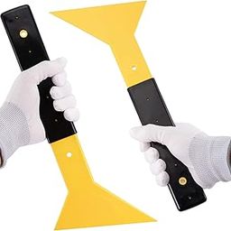Phoenix Enterprise Scraper Plastic Long Handle (Heavy Duty), Car Squeegee with Black Rubber Grip Handle for All Types of Window Tint Film, Decals, Wrapping,Cleaning (1)-picture-26