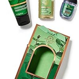 Bath and Body Works Aromatherapy Eucalyptus Spearmint Gift Set, 3-Piece Spa Collection with Body Cream, Bath Gel and Sanitiser-9