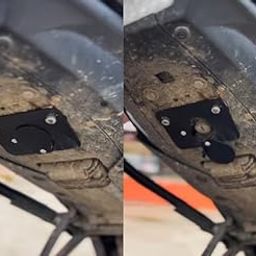 MT 15 V1 V2 Bike Seat Lock Cover Key Hole Guard Steel Black-16