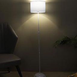 tu casa Metal Floor Lamp (Foldable) - Standing Lamp for Living Room & Bedroom, Elegant Home Decor Item, (Sky Blue Shade)-image-11