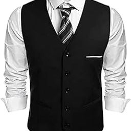 men,s business suit vest slim fit dress vest waistcoat-image-21