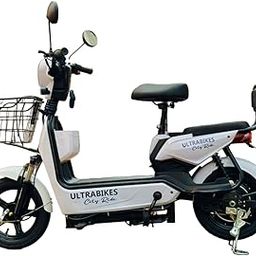 Ultrabikes City Ride Electric Moped For Adults With Lithium Ion Battery, White-picture-28