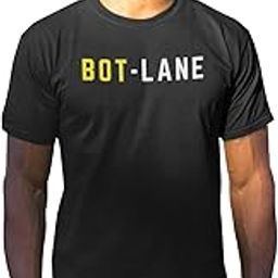 Black Cotton Gaming MOBA T-Shirt - Competitive Gamer Apparel, Teamwork, Esports – Bot-Lane-11
