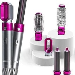 Generic 5-in-1 Multifunctional Hair Styling Tool - Hot Air Comb, Electric Hair Curler, Volumizing Brush - Salon-Grade Styling Kit for Women-image-64