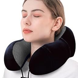 Xpandio Neck Pillow for Travel - Travel Pillow for Flights - Travelling Accessories for Train - Neck Support Pillow for Car - Neck Rest for Sleeping - Memory Foam Pillows for Men Woman (Random Color)-image-39
