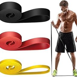 Proberos® 3 Pcs Resistance Band Kit for Workout for Men and Women, 2-30kg Resistance and Pull up Band for Chin Ups, Durable TPE Loop Bands Toning Bands for Home Gym Fitness, Gym Equipment-22