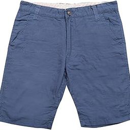 Men's Navy Blue Cotton Slim Fit Solid Linen Shorts-picture-38
