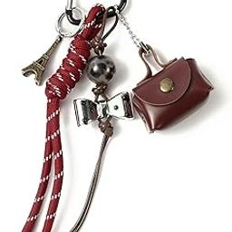 The Flap Bag Charm - Red | Key Ring for Handbags | Keyrings & Keychains | Travel Accessories | Ideal for Gifting-image-63