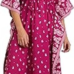 Women's Cotton Maxi Length Kaftan Nightdress |Casual | Loose Fit-image-33