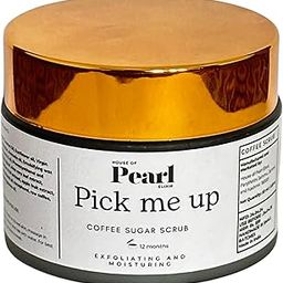 House of Pearl Elixir Unisex Body Scrub for Tan Removal and soft skin| Pick me up |Coffee Sugar Bodyscrub|Brown |Removes Tan and Ingrown hair| 50gm-6