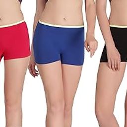 Womens Multicolor Boyshort Panties-Pack of 3-image-39