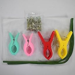 S S Mart Saree Pre-Pleating Clips (5 inch 2 nos, 4 inch 2nos), Ironing Protection Mat-1 No and 4 cm Length Safety pin- 50 nos Combo | Easy Pleat Maker for Perfect Saree Draping-picture-21
