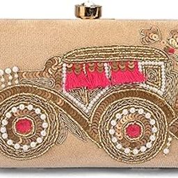 Embroidered Car Women's Clutch-picture-12
