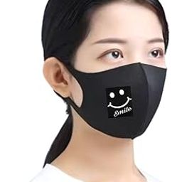 RiddiInfotech Unisex (3-7 Years Old Boys & Girls) Super Soft Breathable Cotton Face Mask | Anti-pollution, Anti-bacterial | Black, 1 Pack-28