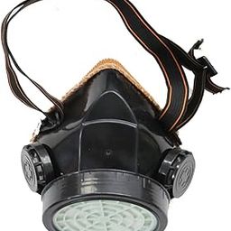 SHIVEXIM New Filter Air Pollution Masks Pesticide Formaldehyde Unisex Paint Spray Protection Reusable Respirator Activated Carbon Silicone Antivirus with Filter Half Mask (Single Black Filter)-image-38