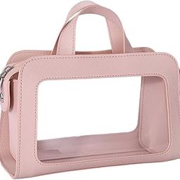 Enakshi® PU Leather Makeup Bag Large Capacity Waterproof for Essentials Cosmetic Gift Pink|Health & Beauty | Makeup | Makeup Bags & Cases-image-27