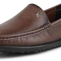 Genuine Leather Formal Shoes for Men | Ultra Lightweight Men’s Slip On Solid Formal Loafers | Comfortable for Long Hours | LSPDFLP-0