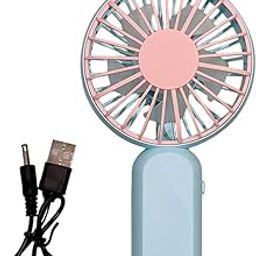 Mini Handheld Fan – Portable USB Rechargeable Fan, Brushless Motor & Lanyard | Table Base Included – for Indoor & Outdoor Use by Men & Women (Multi Colour, Pack of 1)-picture-27