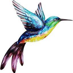 HEAVENGLOW Hummingbird Wall Art Bird Wall Art Sculpture for Door Living Room Blue-image-67
