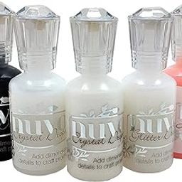 Nuvo Crystal Drops Favorites Set - White Blizzard Glitter Drops, Rosewater Jewel Drops, Crystal Drops Black, White and Clear-picture-16