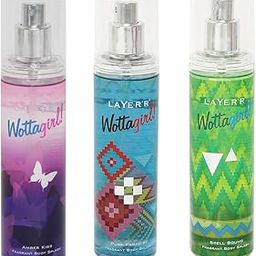Layer'r Wottagirl Spell Bound Fragrant Body Splash + Wottagirl Pure Paradise Fragrant Body Splash + Wottagirl Spell Amber Kiss Fragrant Body Splash-45