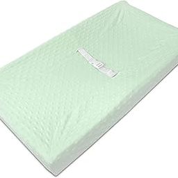 American Baby Company Heavenly Soft Minky Dot Fitted Contoured Changing Pad Cover, Mint-picture-23