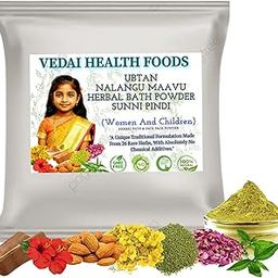 Vedai Health Foods Herbal Bath Powder, Face Pack Powder Ubtan Nalangu Maavu Traditional Formula with 26 Herbs, 100% Natural-image-27